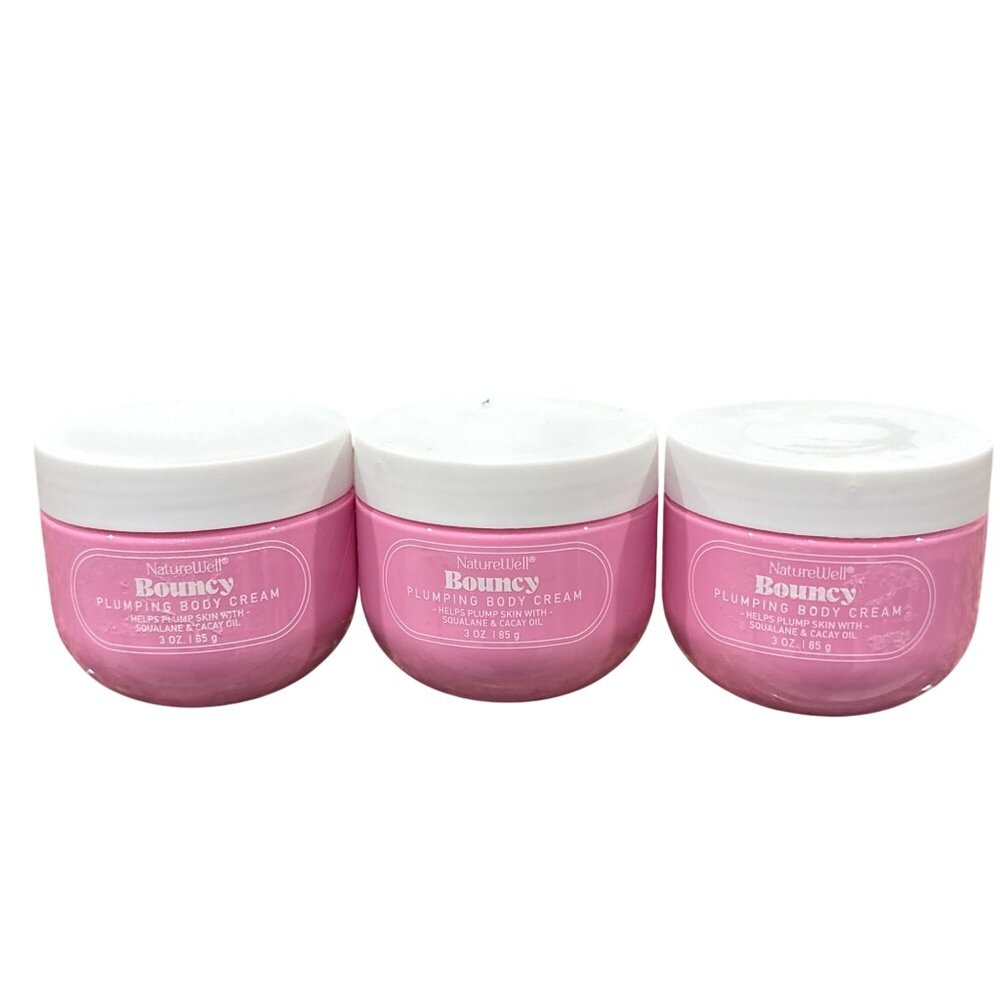Naturewell Bouncy Plumping Body Cream 3 Oz 3-Pack